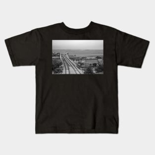 The rail swing bridge over the River Yare in Reedham Kids T-Shirt